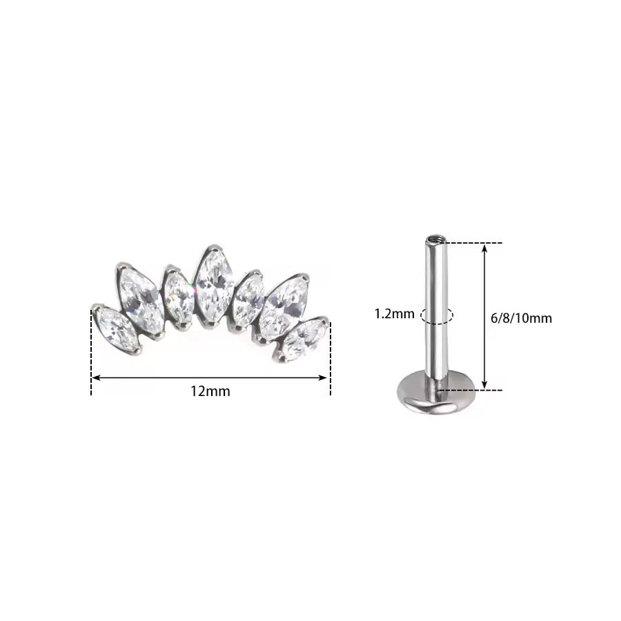 Glow Marquise Climber Labret