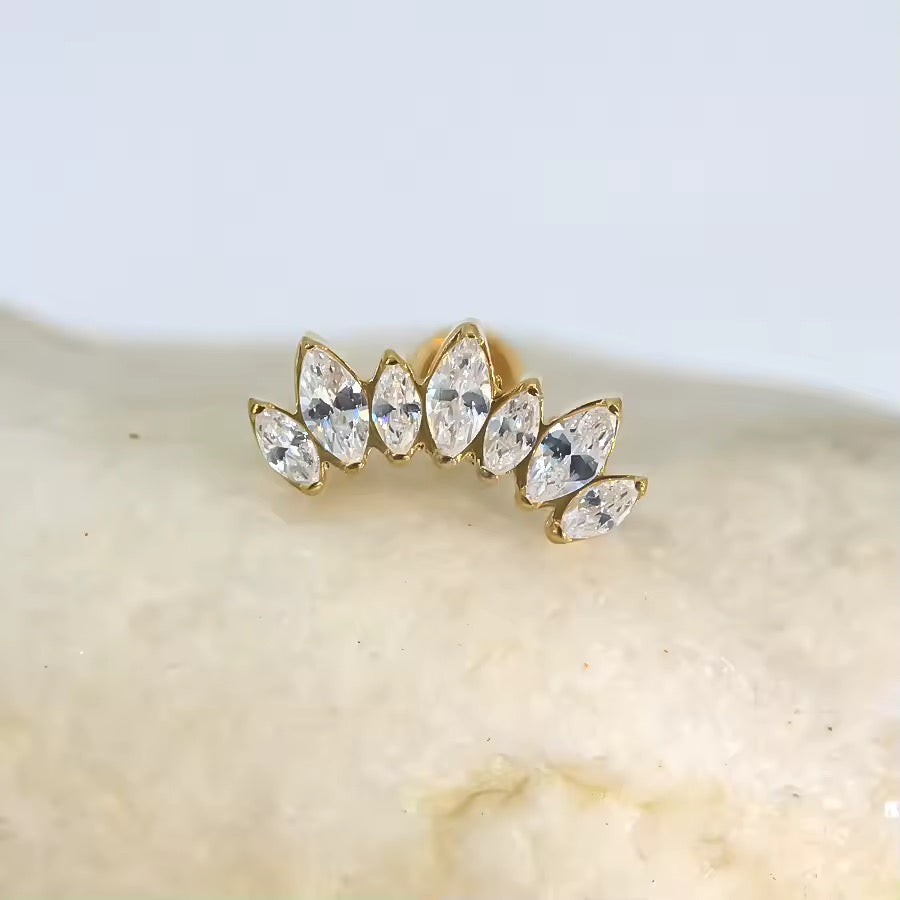 Glow Marquise Climber Labret