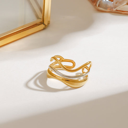 Wavy Duo Ring