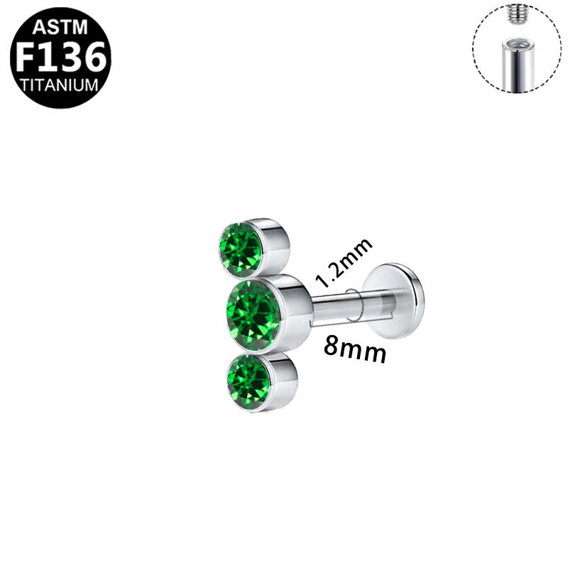 Green Marquise Labret