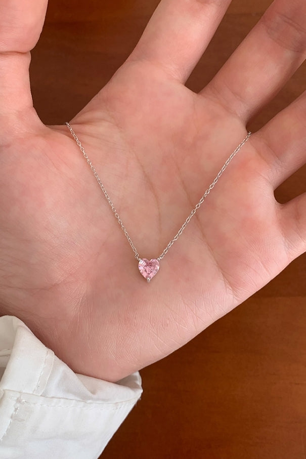 Pink Heart Pandora Necklace