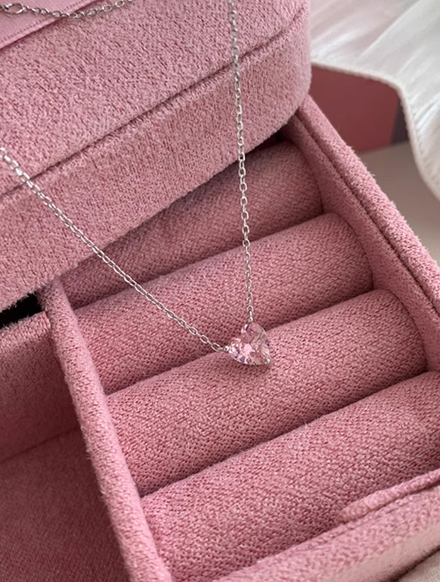 Pink Heart Pandora Necklace