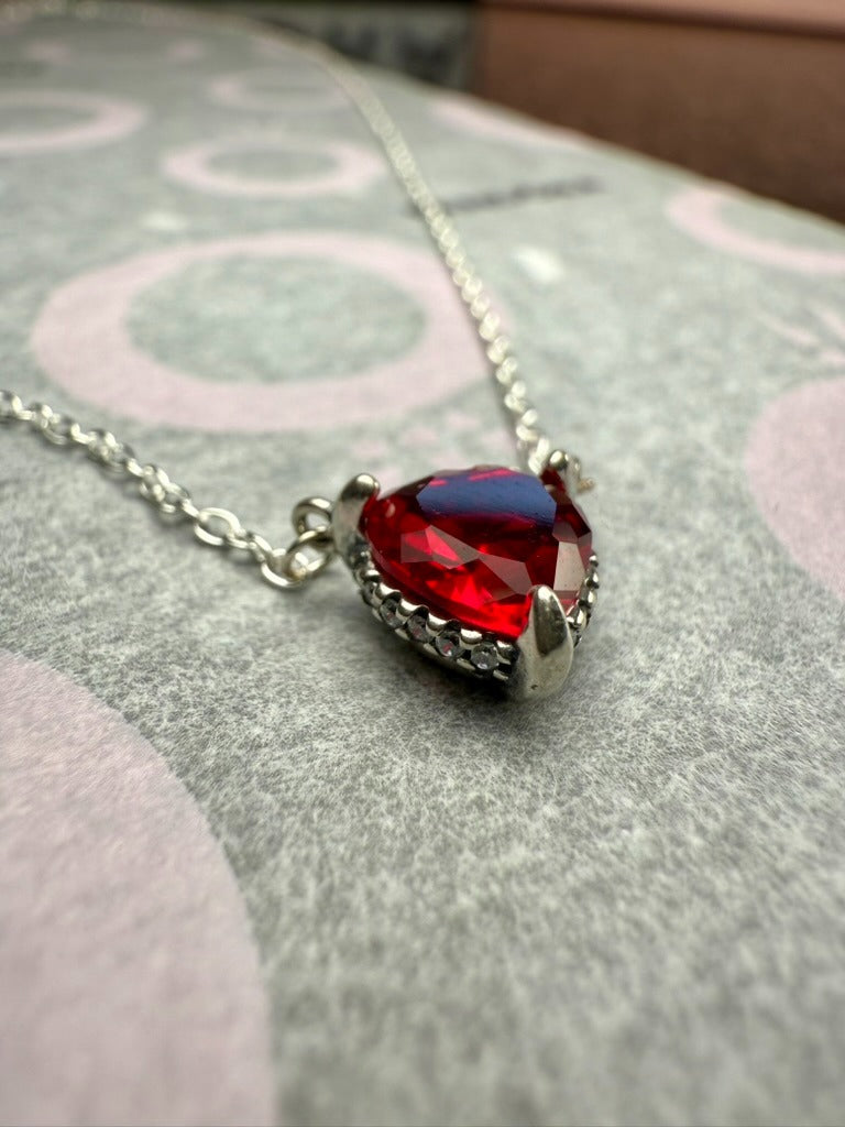 Red Heart Pandora Necklace