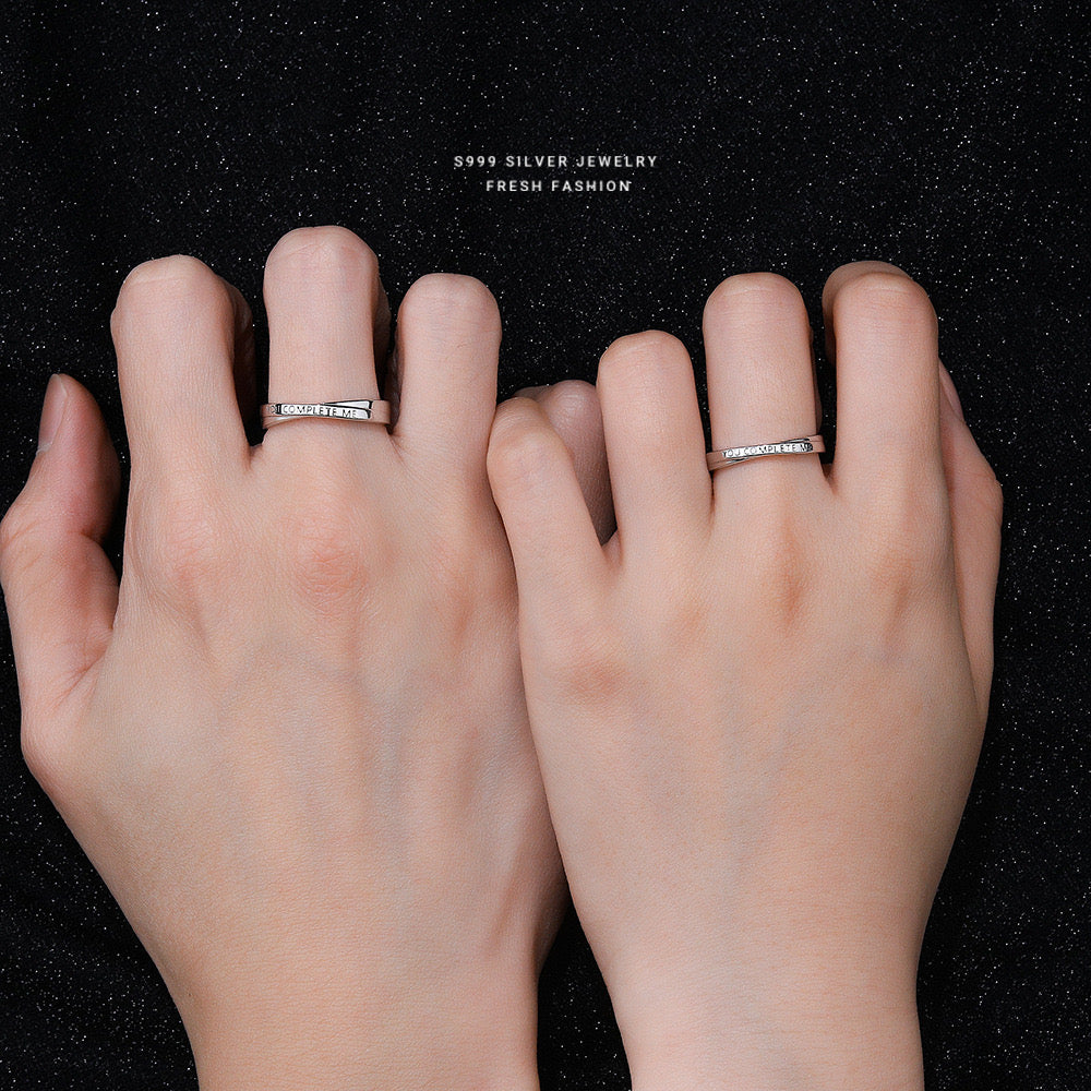 You Complete Me Couple Ring