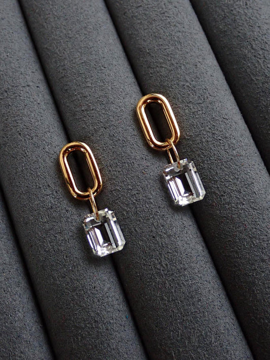 Dangling Crystal Studs