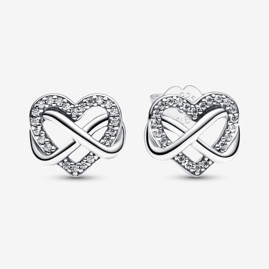 Pandora Infinity Heart Stud