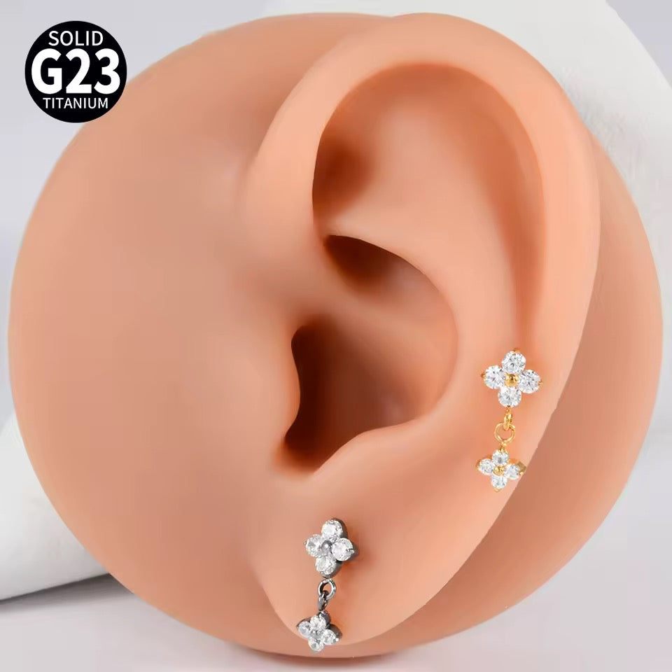 Flower Dangling Labret