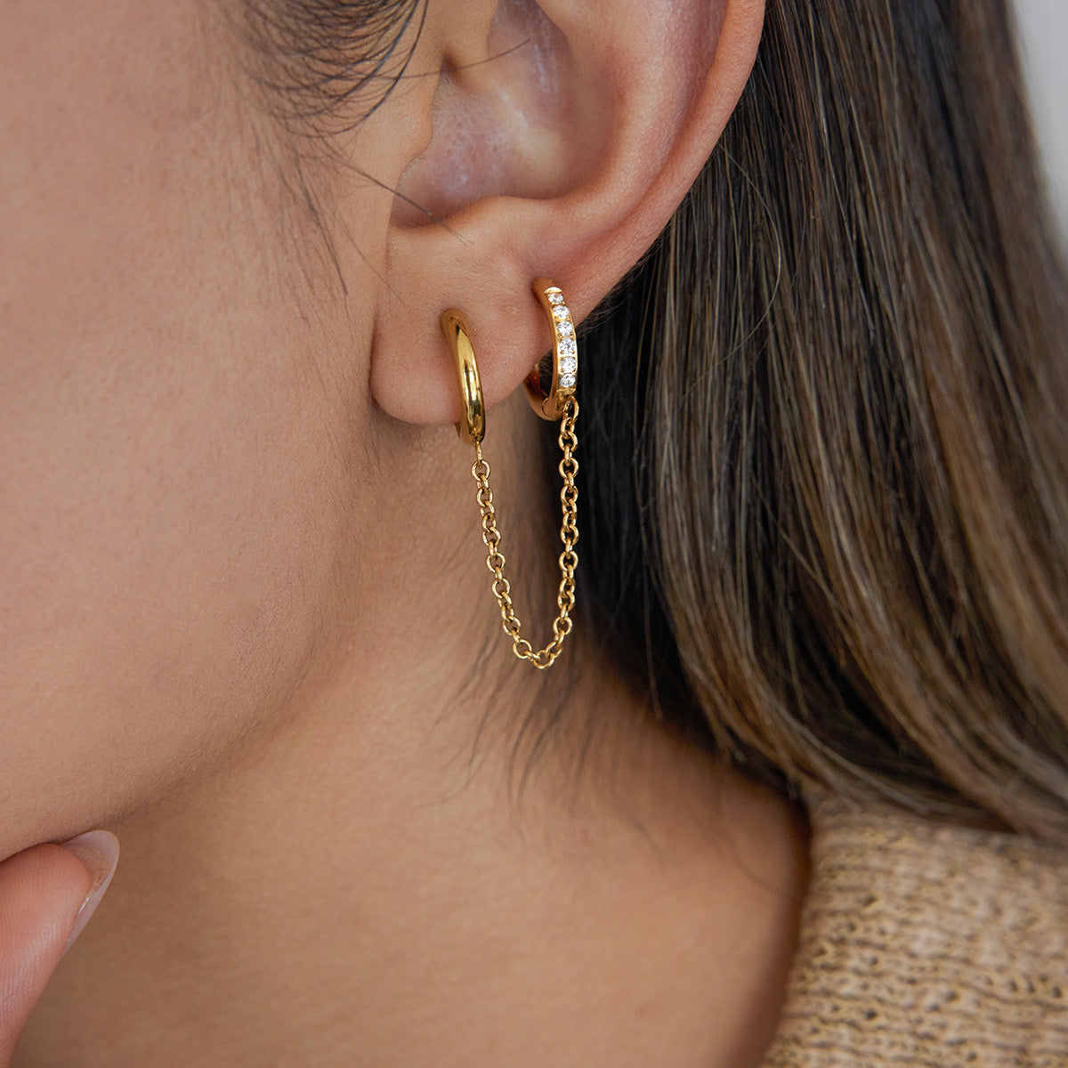 Linked Shine Hoops