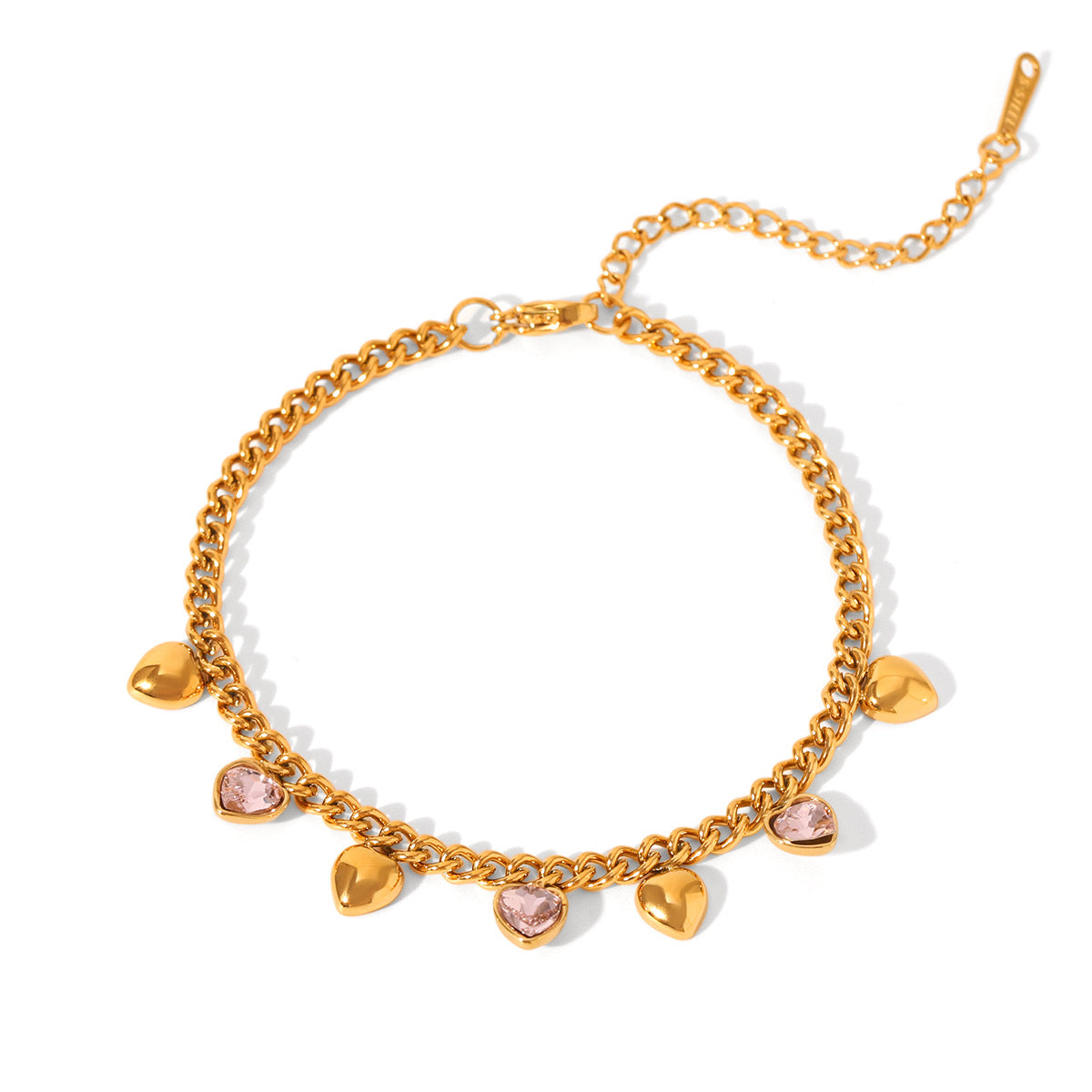 Pinky Hearts Bracelet