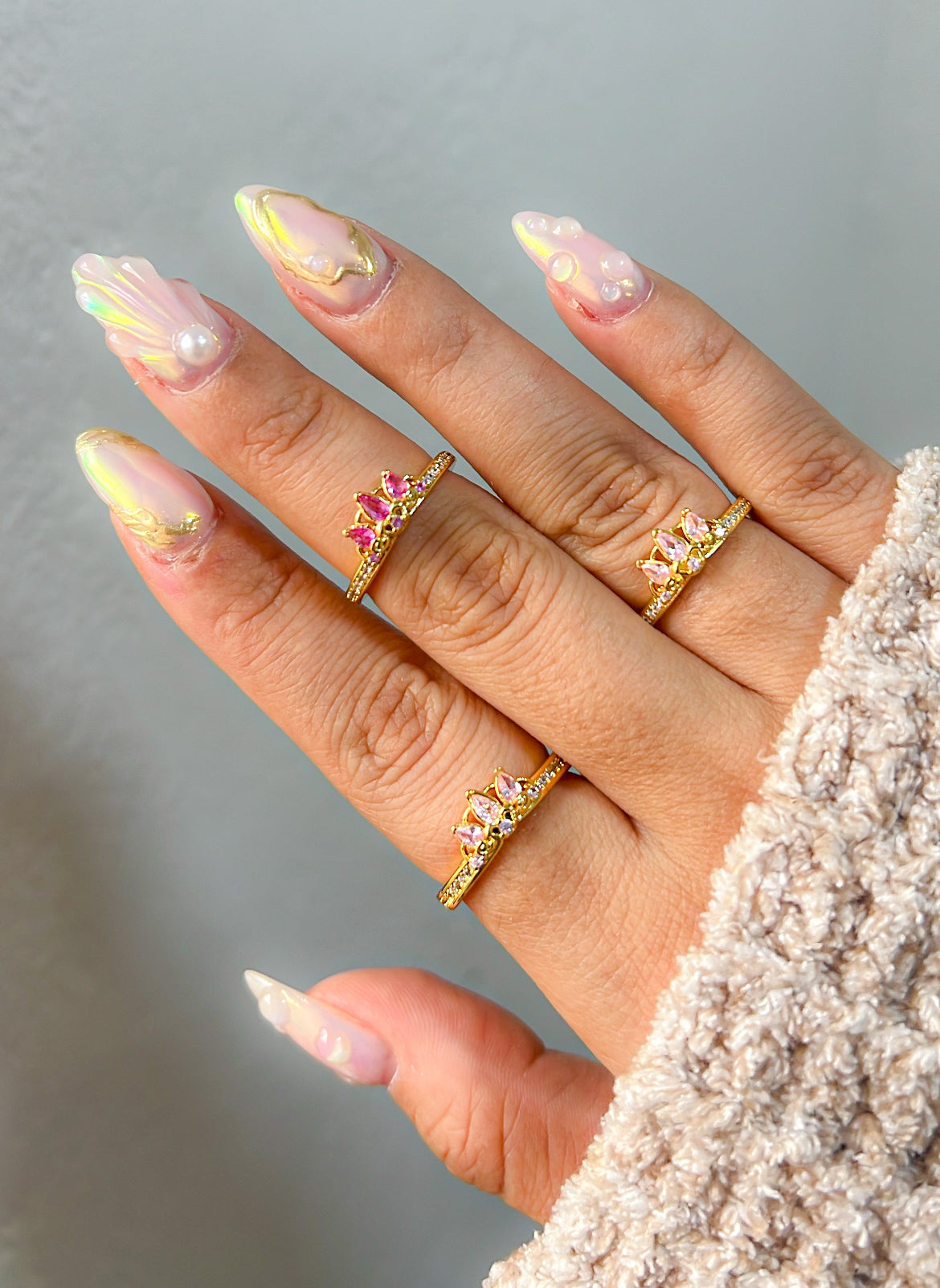 Tiara Princess Rapunzel Pandora Ring