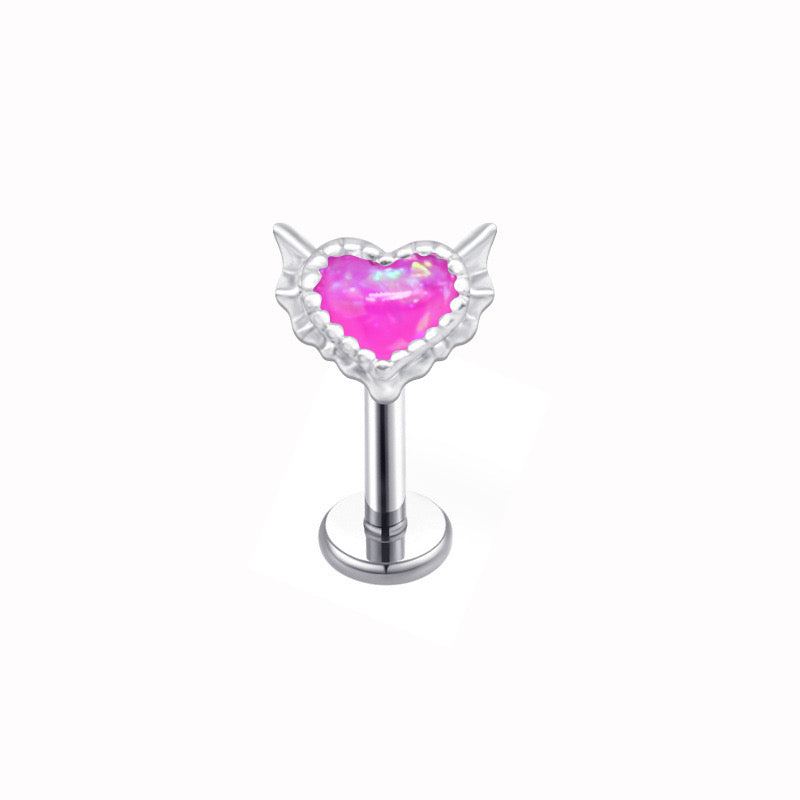 Pink Heart Labret