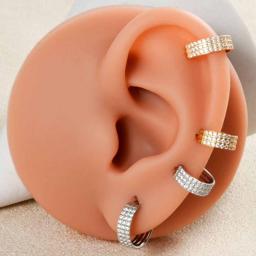 Triple Diamond Clicker Hoop