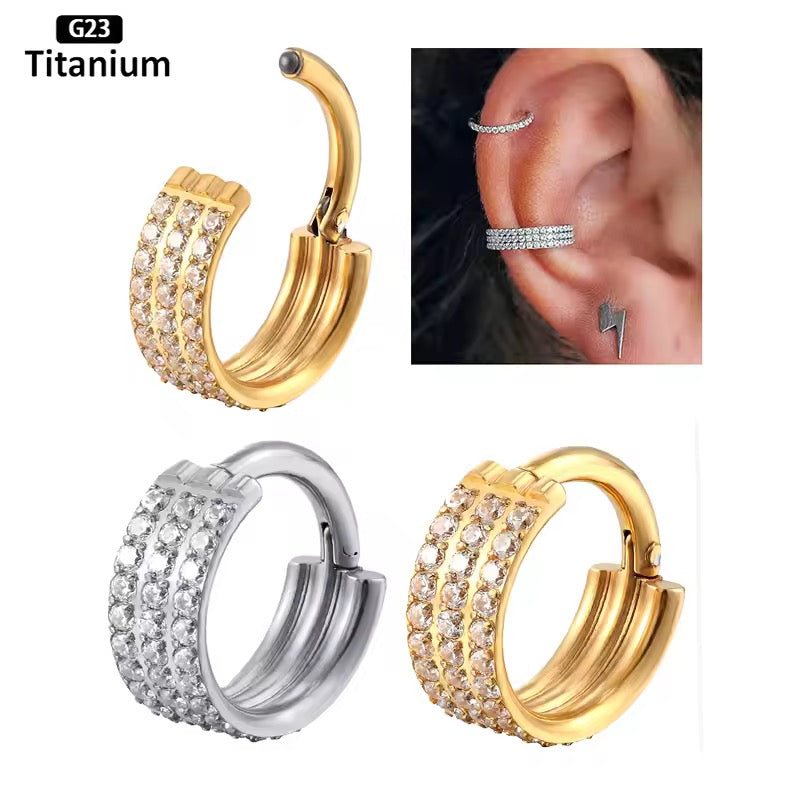 Triple Diamond Clicker Hoop