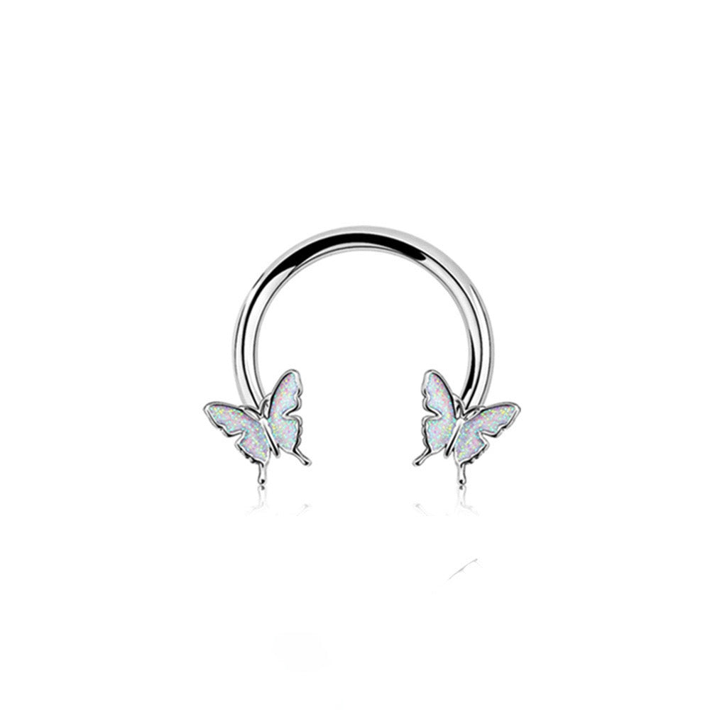 Butterfly Piercing Hoop