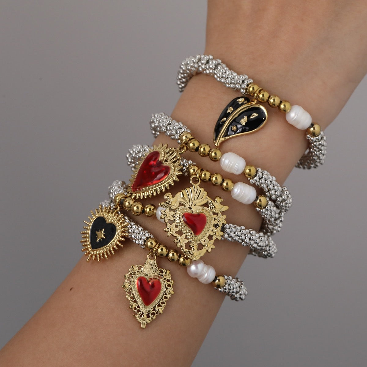 Black Heart Bracelet