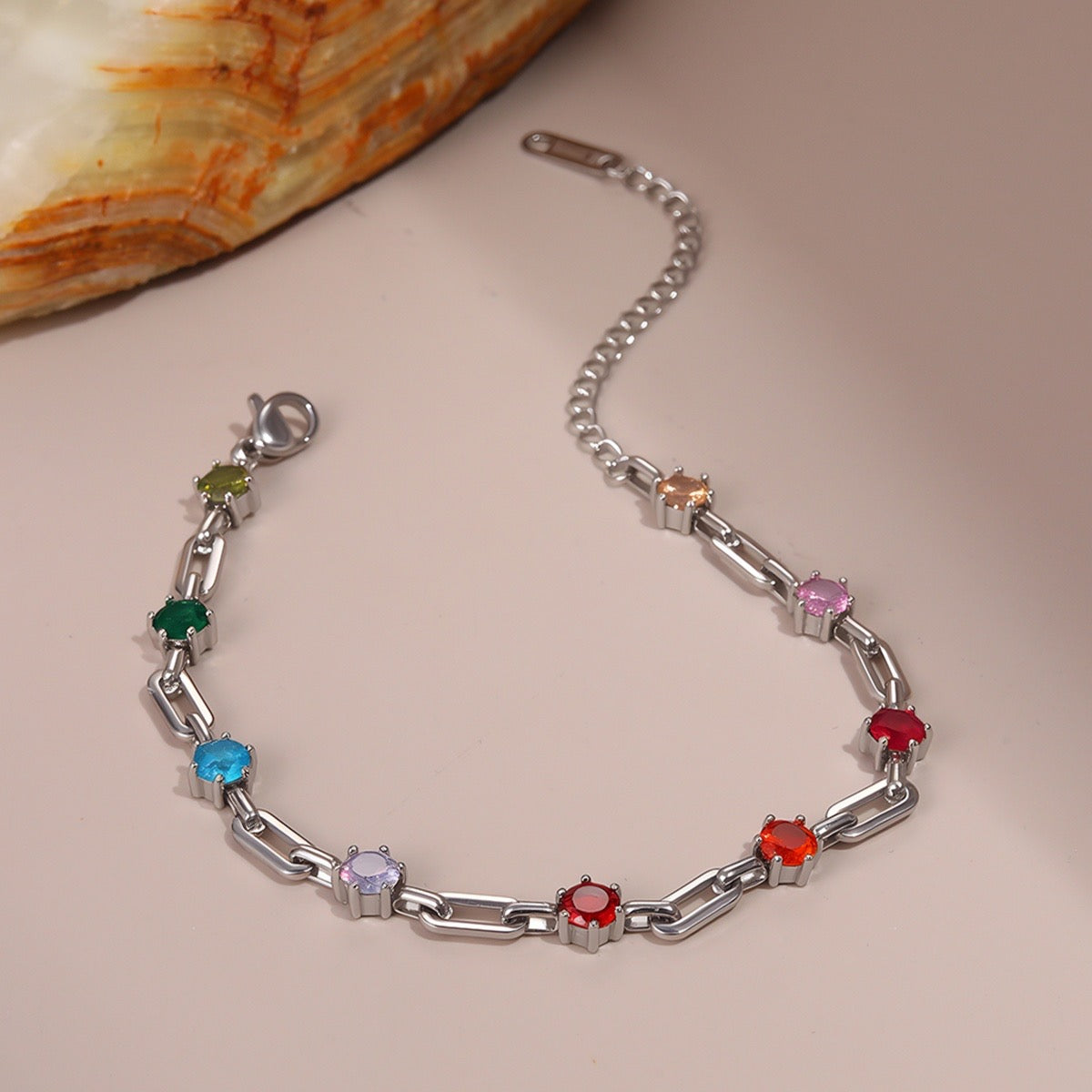 Colorful Silver Bracelet