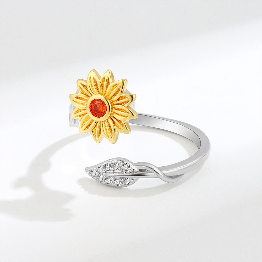 Spinning Sunflower Ring