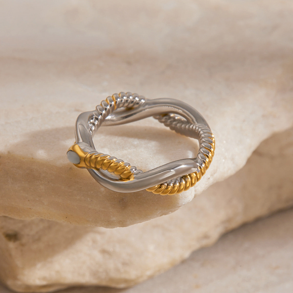 Twisted Duo Ring