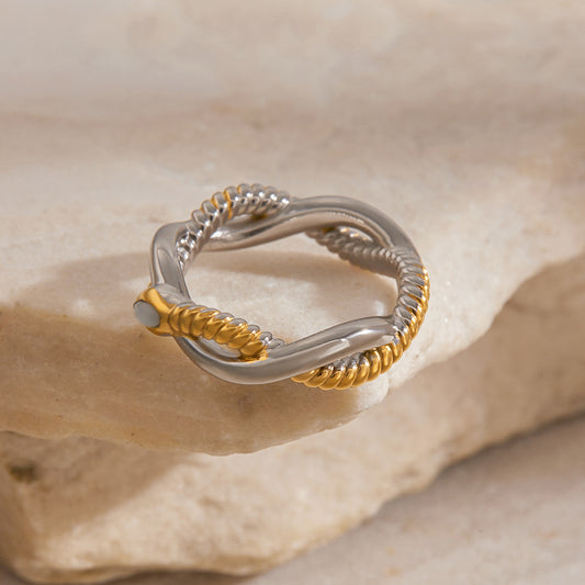 Twisted Duo Ring