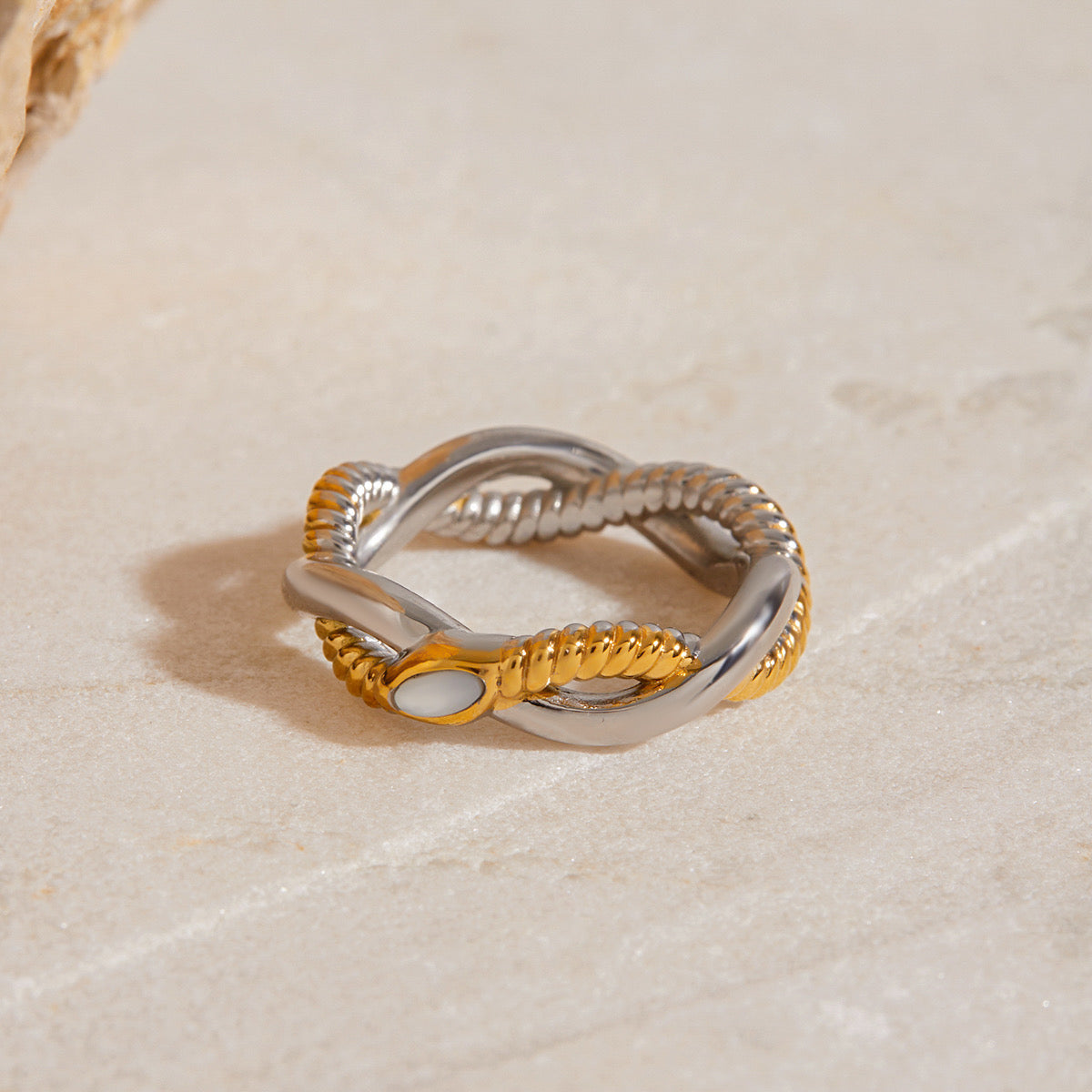 Twisted Duo Ring