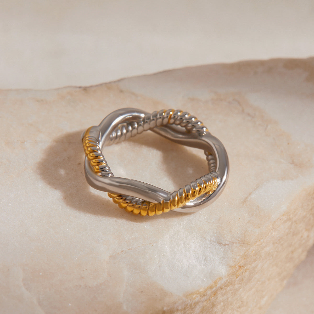 Twisted Duo Ring