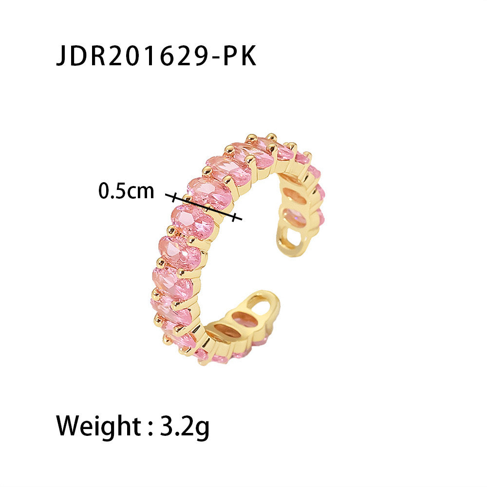 Pink Zircon Ring