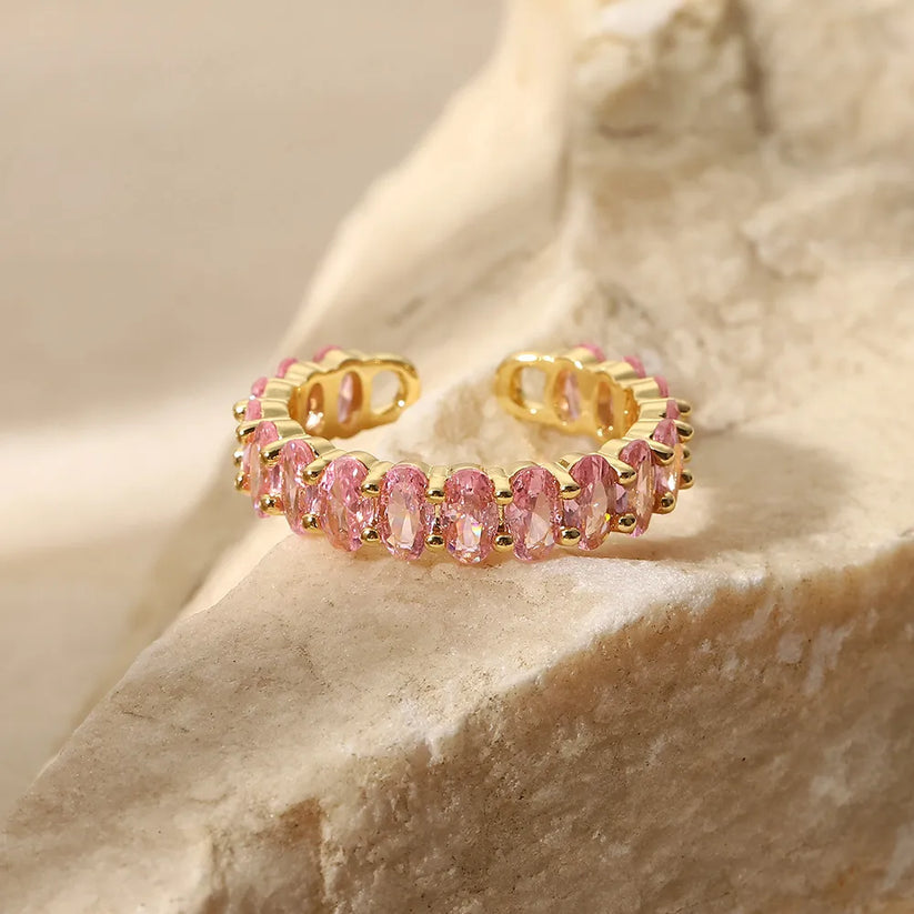 Pink Zircon Ring