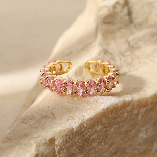 Pink Zircon Ring