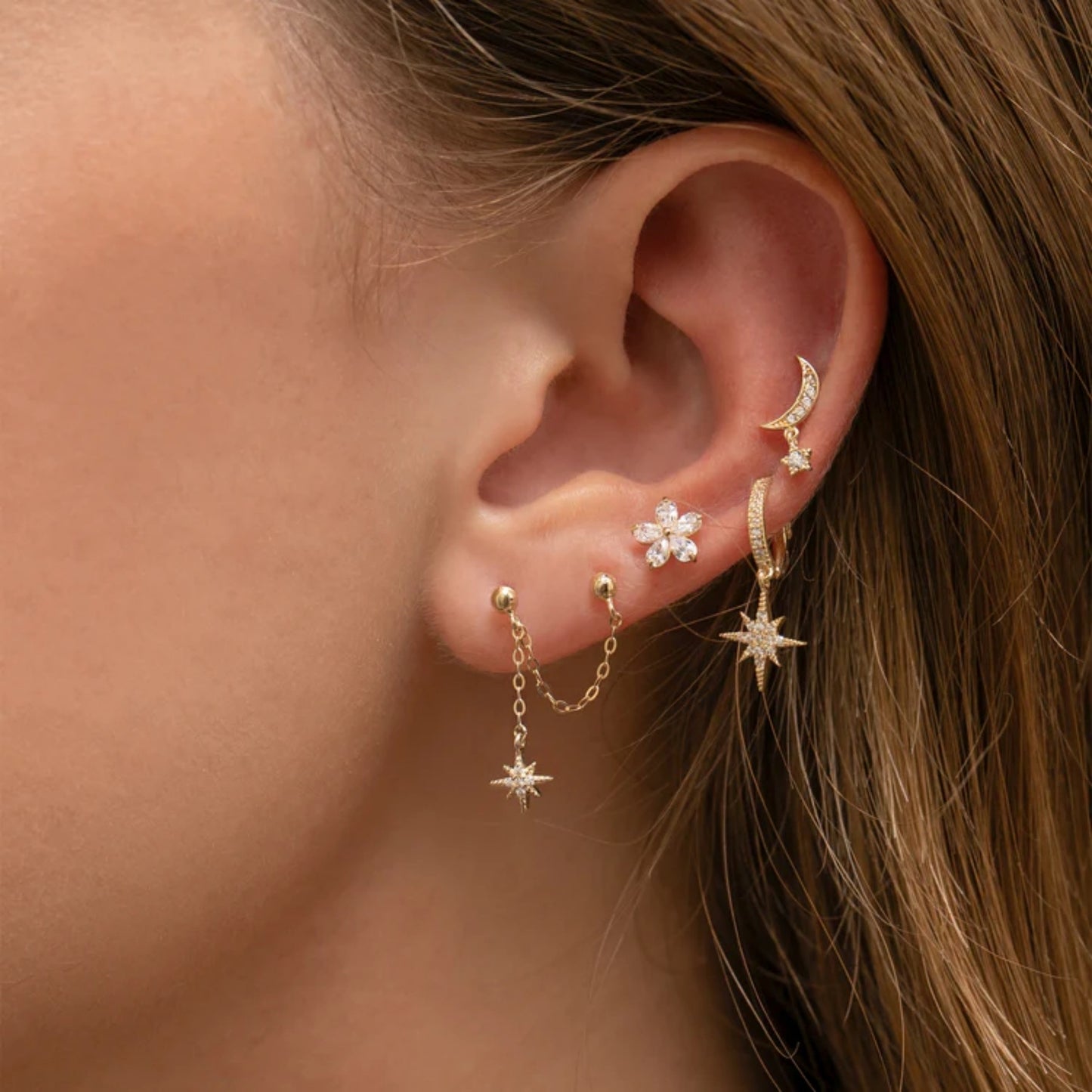 Tiny Flowers Studs