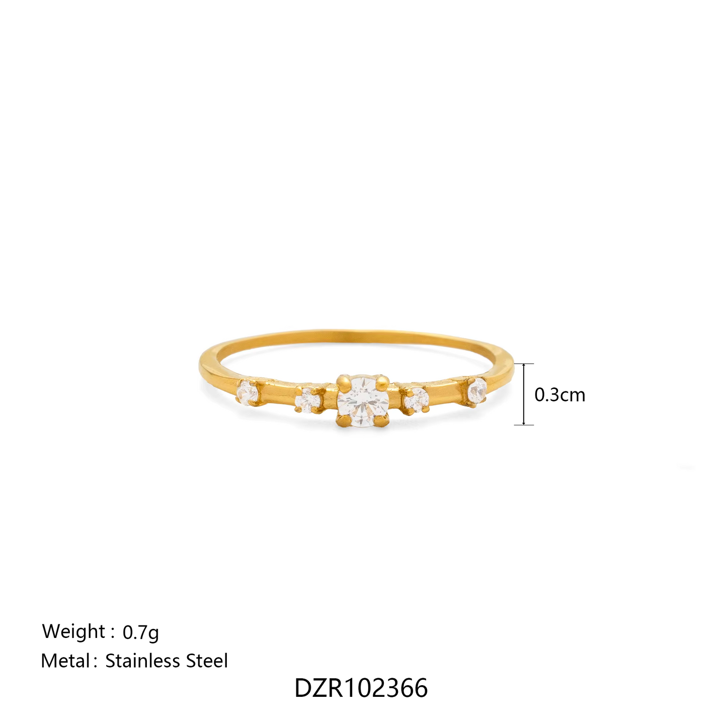 Mini Crystals Ring