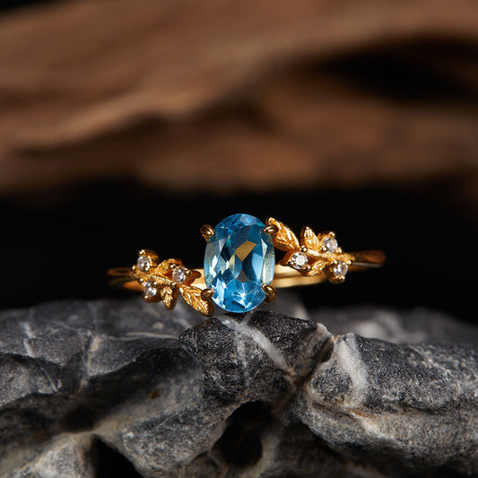 Azure Bloom Ring
