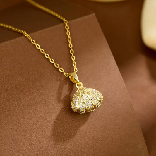 Sparkly Shell Necklace