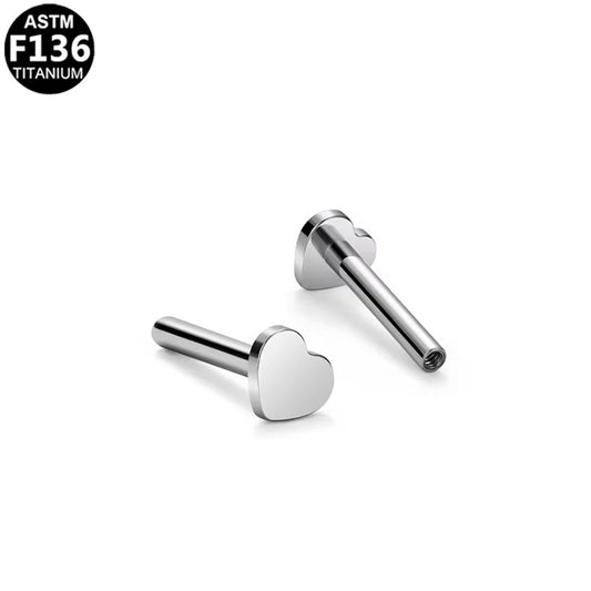 Silver Labret Bar 6mm