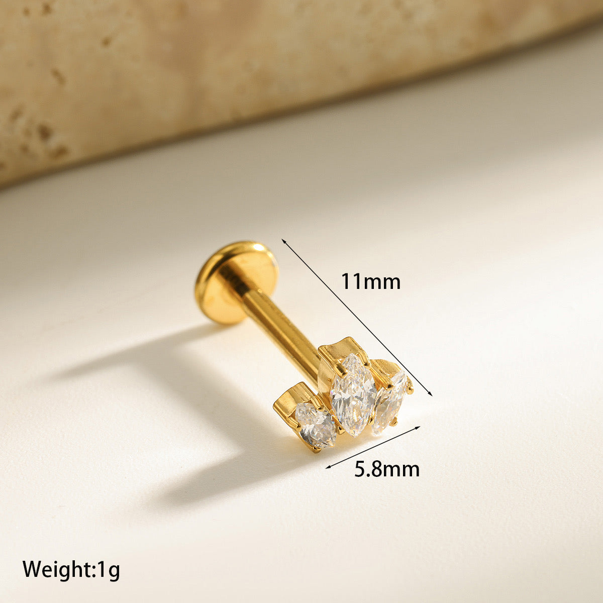 Mini Crown Labret